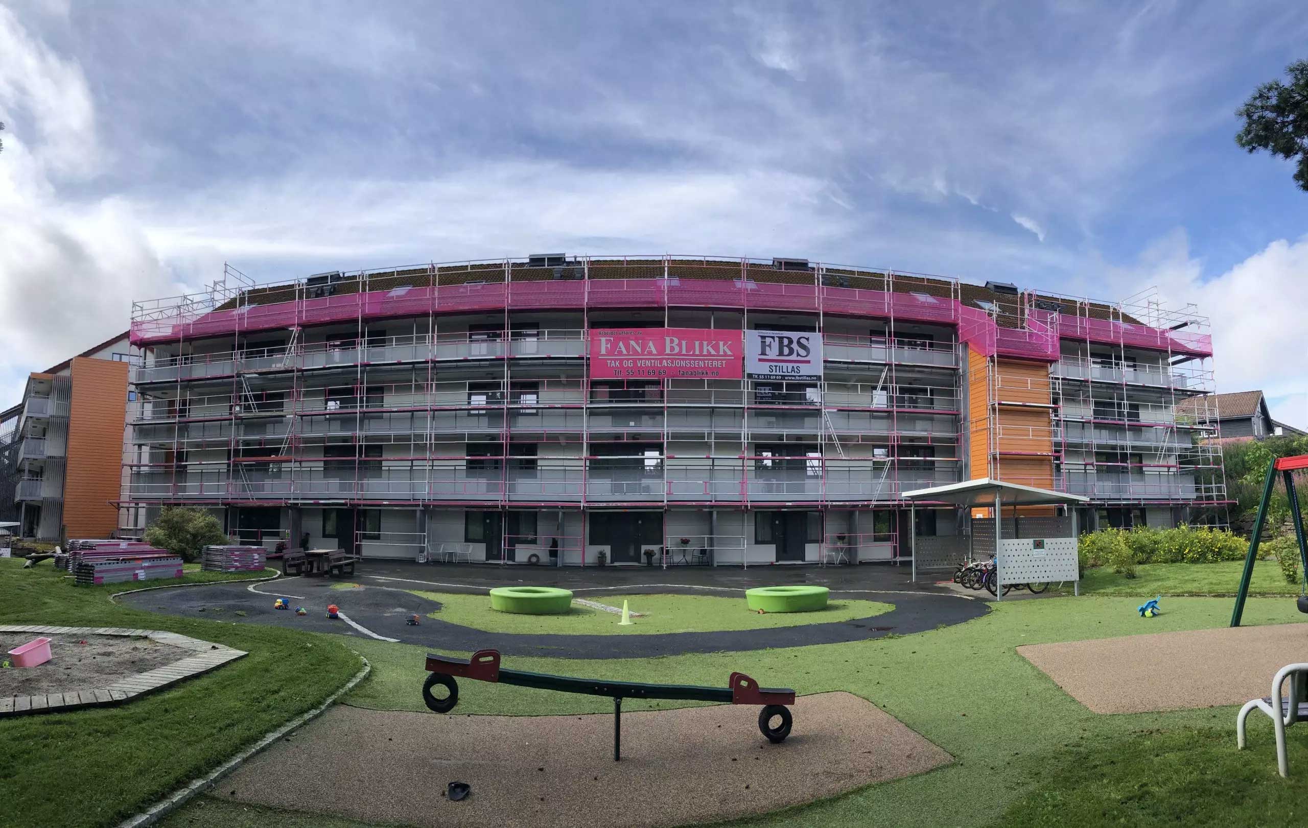 Stillas på Sandslimarka